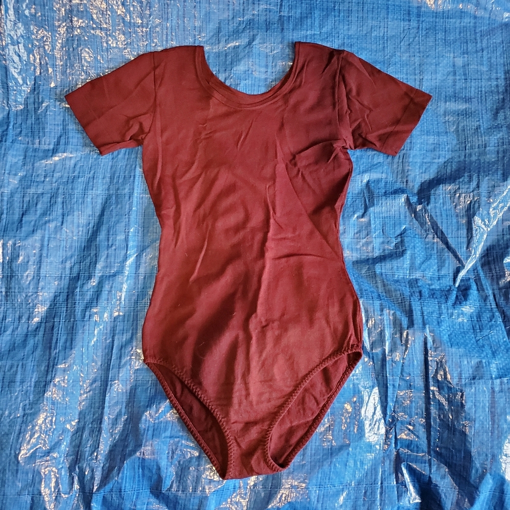 Vintage Burgundy Bodysuit/Leotard